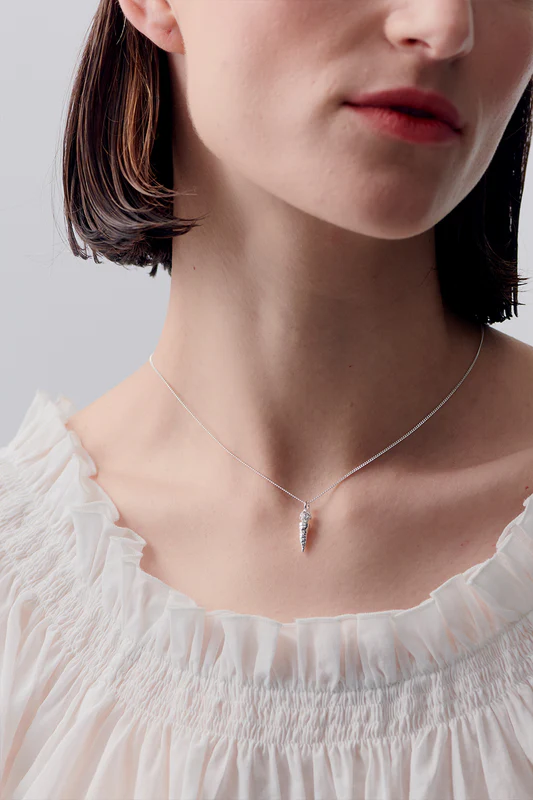 Karen Walker Carrot Earrings Rose Gold