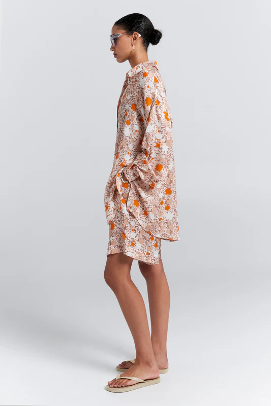 Karen Walker Oversized Walker Shirt Pink Multi