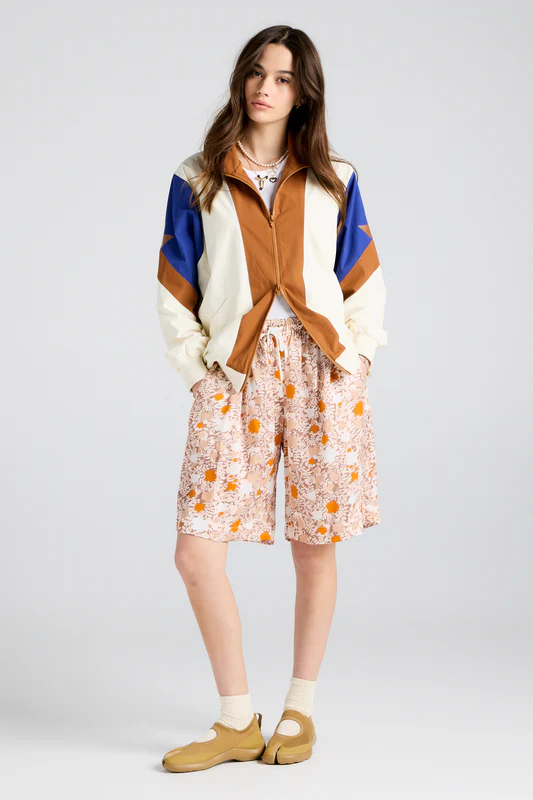 Karen Walker Long Maple Shorts Pink Multi